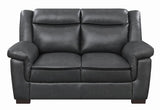 Arabella - Loveseat tapizado con cubierta tipo almohada - Gris