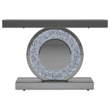 Bergenia - Rectangular Console Table - Silver