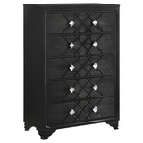 Penelope - 5-Drawer Chest - Black