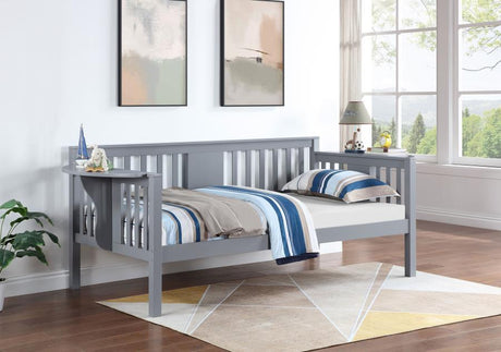 Bethany - Sofá cama doble de madera con mesas abatibles