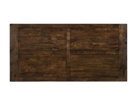 Coleman - Mesa de comedor rectangular - Marrón dorado rústico