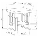 Schmitt - Rectangular End Table - High Glossy White