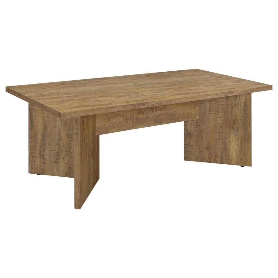 Jamestown - Mesa de comedor rectangular de madera de ingeniería con laminado decorativo - Marrón mango