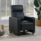 Toohey - Sillón reclinable de cine en casa con respaldo - Negro