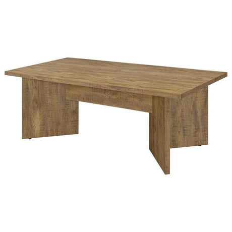 Jamestown - Mesa de comedor rectangular de madera de ingeniería con laminado decorativo - Marrón mango