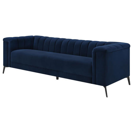 Chalet - Tuxedo Arm Sofa - Blue