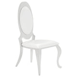 Antoine - Silla de comedor con patas curvas cromadas