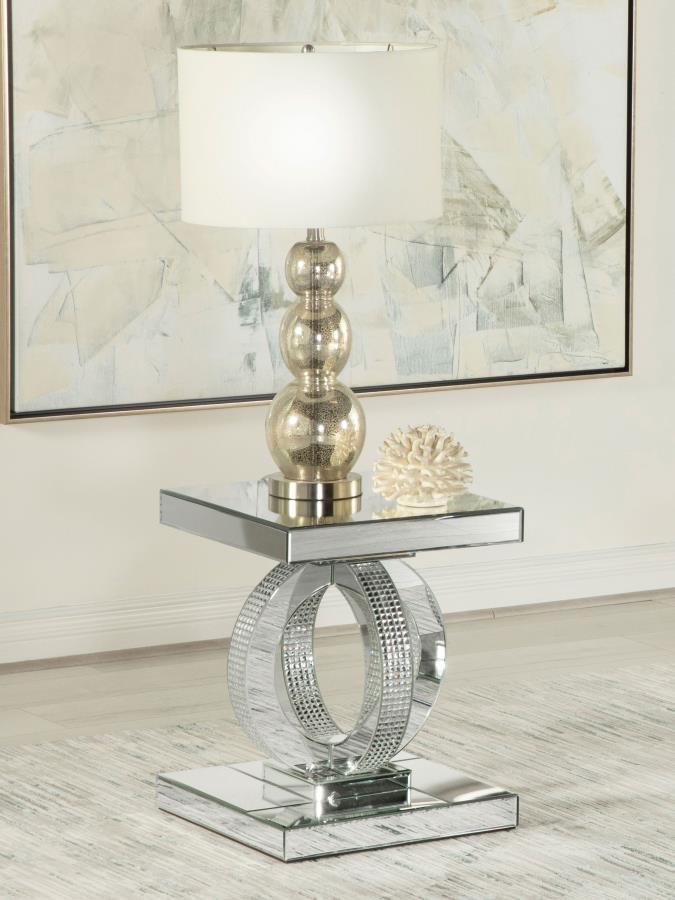 Breena - Square End Table - Mirror