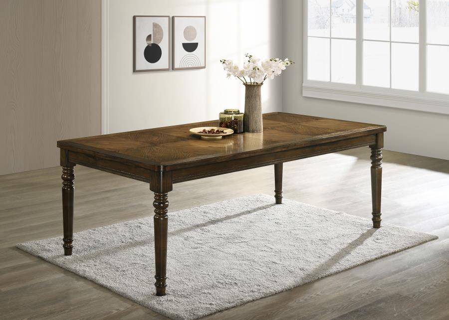 Willowbrook - Mesa de comedor rectangular de madera - Nogal