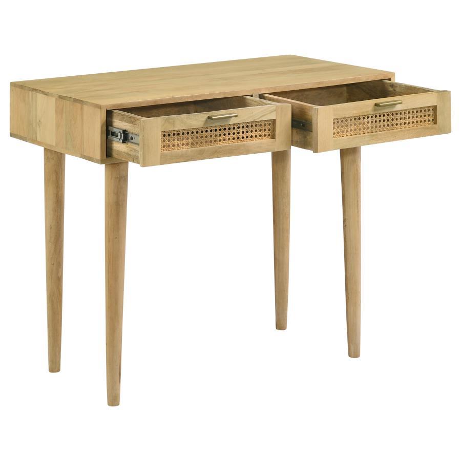 Zamora - Rectangular 2-Drawer Accent Writing Desk - Natural