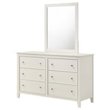 Selena - 6-Drawer Dresser With Mirror - Cream White