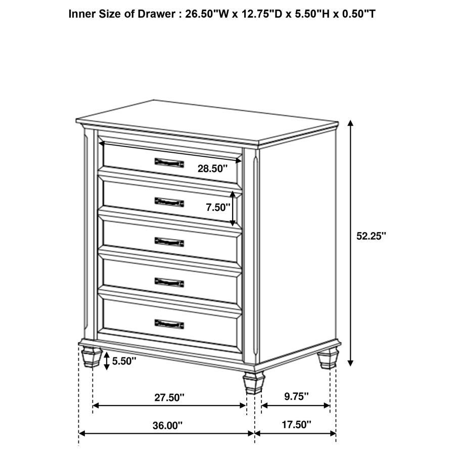 Franco - 5-Drawer Chest