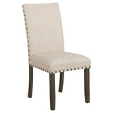 Ralland - Upholstered Side Chairs (Set of 2) - Beige And Rustic Brown