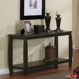 Dixon - Wood Entryway Console Table with Shelf - Espresso