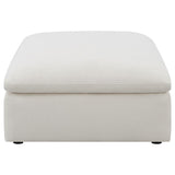 Hobson - Otomana con asiento acolchado - Blanco roto