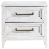 Marielle - 2-Drawer Nightstand Bedside Table - Distressed White