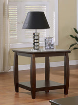 Dixon - Square End Table With Bottom Shelf - Espresso