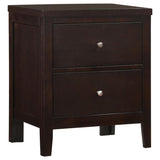 Carlton - 2-Drawer Rectangular Nightstand - Cappuccino