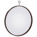 Gwyneth Round Wall Mirror Black Nickel image