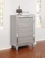 Leighton - 5-Drawer Chest - Metallic Mercury