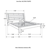 Serinity - Cama panel con cabecero recortado