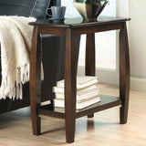 Raphael - 1-Shelf Chairside Table - Cappuccino