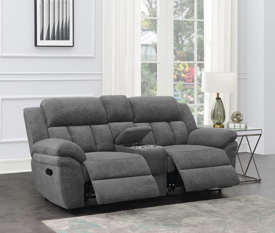 Bahréin - Loveseat tapizado con consola