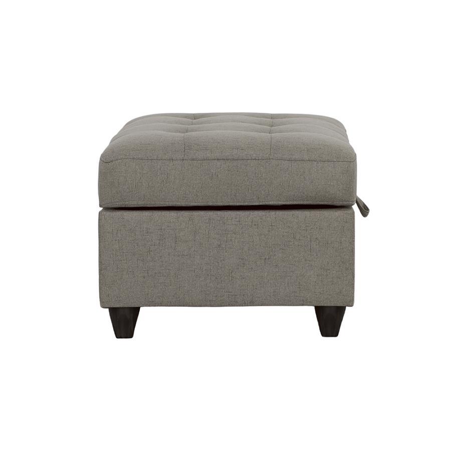 Stonenesse - Tufted Storage Ottoman - Gray