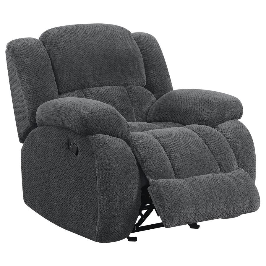 Weissman - Sillón reclinable planeador tapizado - Carbón