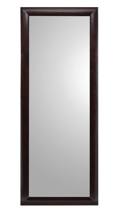 Phoenix Rectangular Standing Floor Mirror Black