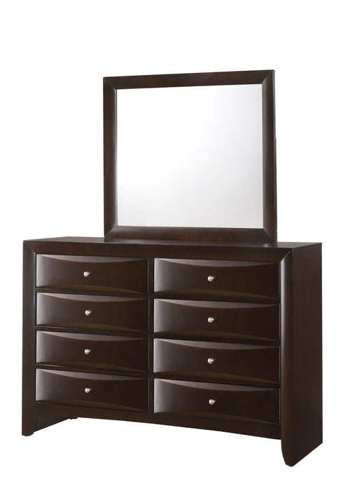 EMILY BEDROOM MIRROR DARK CHERRY image