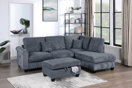 Sectional with Storage Ottoman for $599