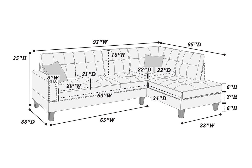 2-Piece Sectional Set