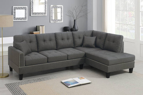 Sectional with 2 pillows for $399