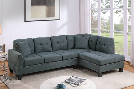Sectional with 2 pillows for $399