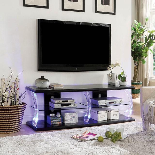 Ernst Black/Clear 72" TV Stand image