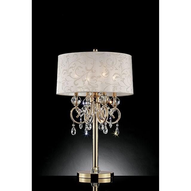 Deborah Gold 33"H Gold Table Lamp image