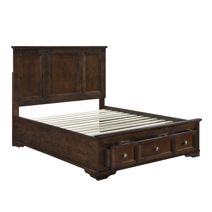 Eunice (3)California King Platform Bed with Footboard Storage