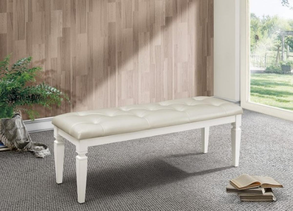 Allura Bed Bench in White 1916W-FBH