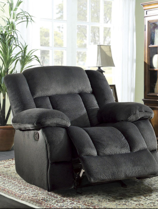 Laurelton Glider Reclining Chair in Charcoal 9636CC-1