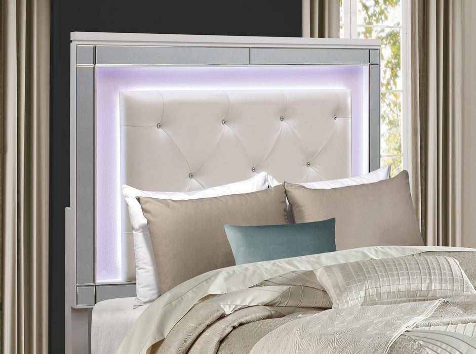 Alonza Queen LED Panel Bed 1845LED-1