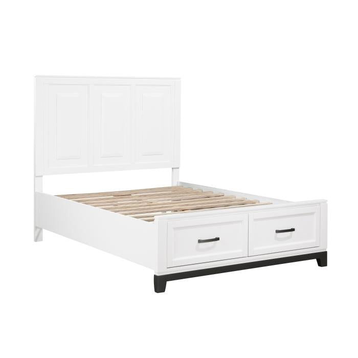 1450WHF-1-Youth (3) Full Platform Bed with Footboard Storage