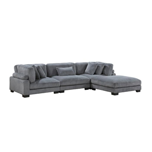 8555GY4OT - (4)4-Piece Modular Sectional with Ottoman image