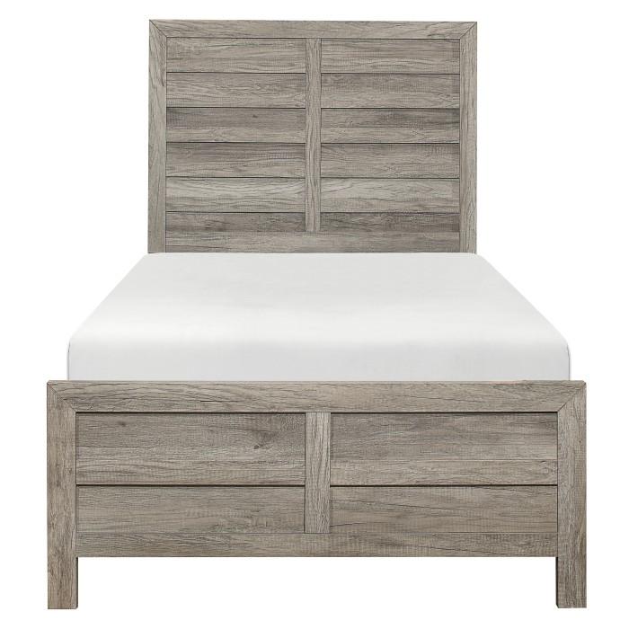 Mandan Twin Panel Bed in Weathered Gray 1910GYT-1 image