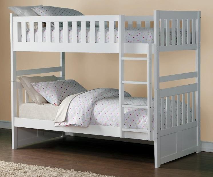 Galen Twin/Twin Bunk Bed in White B2053W-1