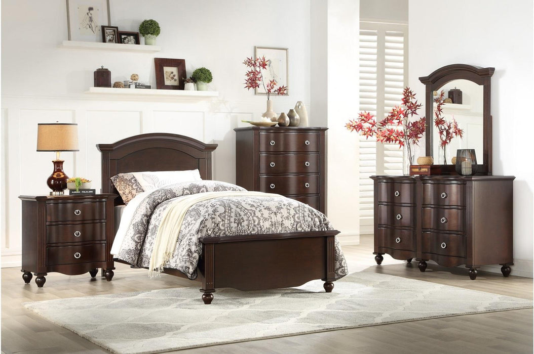 Meghan 3-Drawer Nightstand in Espresso