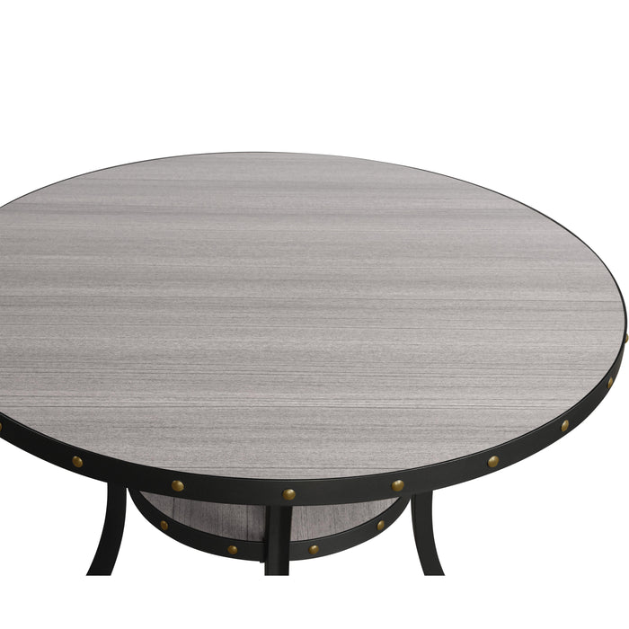 CRISPIN 36" ROUND BAR TABLE-GRAY