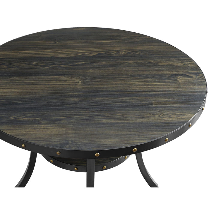 CRISPIN 36" ROUND BAR TABLE-SMOKE