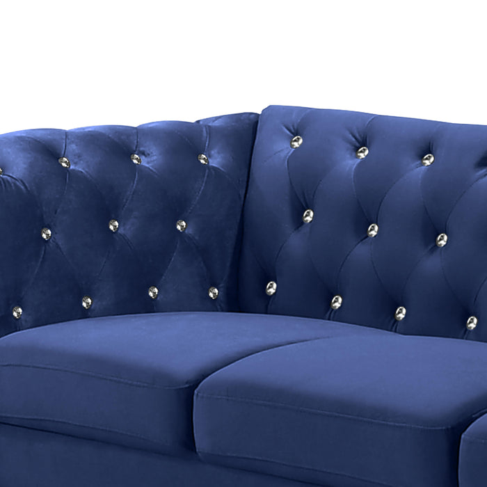 EMMA CRYSTAL SOFA-ROYAL BLUE