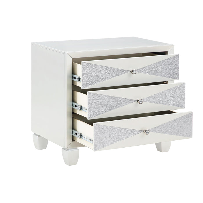 HARLEQUIN NIGHTSTAND-PLATINUM